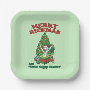Assiettes En Carton Rick et Morty   Portail Rick Merry Rickmas