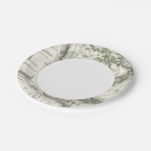 Assiettes En Carton Rivières et montagnes nord-américaines