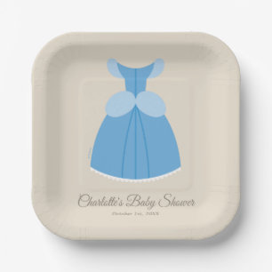 Assiettes En Carton Robe Disney Cinderella   Baby shower fille