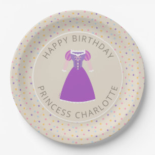 Assiettes En Carton Robe Disney Rapunzel   Anniversaire de la fille