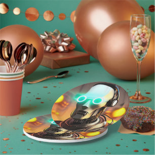 Assiettes En Carton Robot 2 plaques en papier