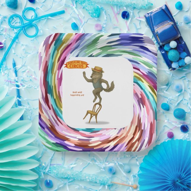 Assiettes En Carton Rolf wolf balancing act (Fête)