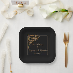 Assiettes En Carton Romantique, Vintage, Mariage antique