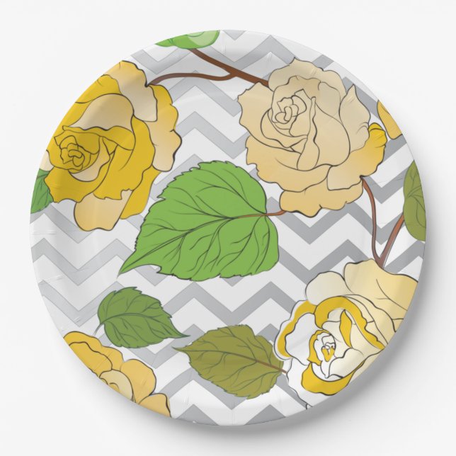 Assiettes En Carton Rose 11 (Devant)