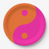 Rose Chaud Et Orange Yin Yang