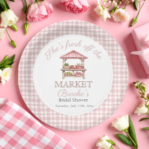 Assiettes En Carton Rose Fraîchement arrivée sur le marché Mariage cou