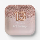 Rose Gold Kids Girly 13e fête d'anniversaire