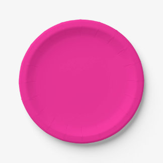 Assiettes En Carton Rose plastique