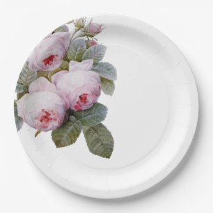 Assiettes En Carton Rose vintage