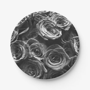 Assiettes En Carton roses gris gris élégant