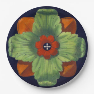 Assiettes En Carton Rosette architecturale n° 4
