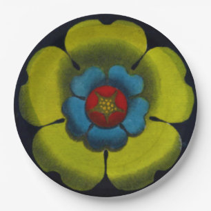 Assiettes En Carton Rosette architecturale n° 6