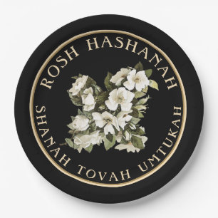 Assiettes En Carton Rosh Hashanah, Nouvel An juif Shanah Tovah