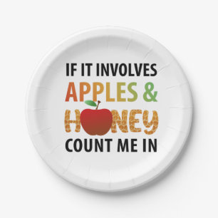 Assiettes En Carton Rosh Hashanah pommes et miel T-shirt