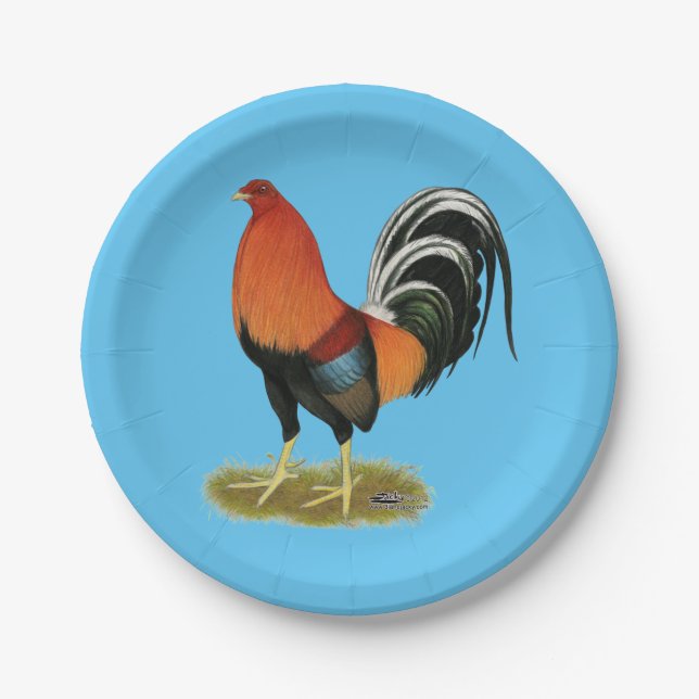 Assiettes En Carton Roster de Gamecock Wheaten (Devant)