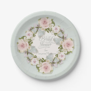 Assiettes En Carton Rougit assez le feuille succulent rose des roses W