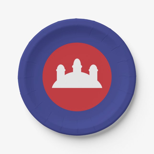 Assiettes En Carton Roundel cambodgien (Devant)