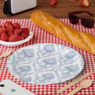 Assiettes En Carton Royal Blue Classic Plates 