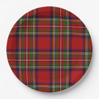 Royal Stewart Tartan Plaid Scottish Motif