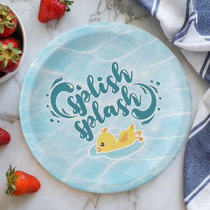 Assiettes En Carton Rubber Ducky Splash
