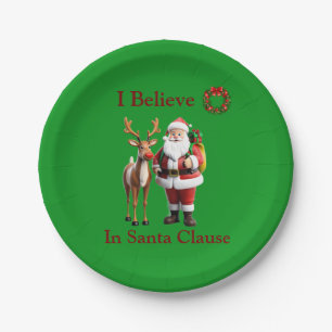 Assiettes En Carton Rudolf le renne au nez rouge
