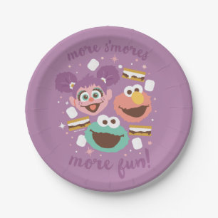 Assiettes En Carton Rue Sésame   Plus S'mores Plus de plaisir!