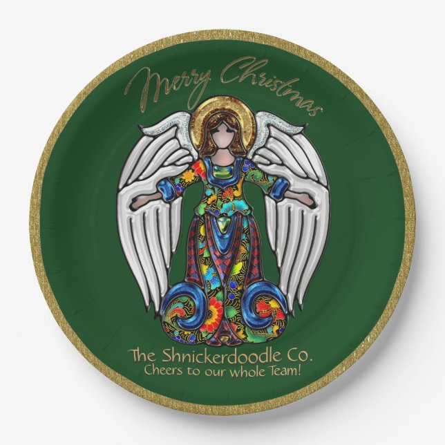 Assiettes En Carton Russe Icon Guardian Angel Personnalisé (Devant)