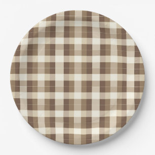Assiettes En Carton Russe minimaliste Thanksgiving Brown
