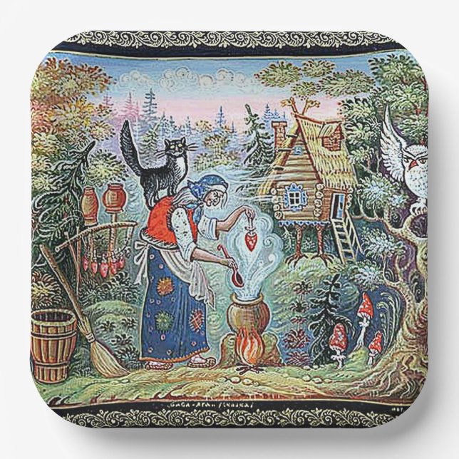 ASSIETTES EN CARTON RUSSIAN FAIRYTALE (Recto)