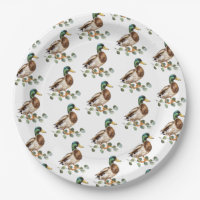 Rustique Chic Aquarelle Mallard Canard
