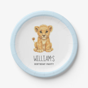 Assiettes En Carton Safari personnalisé tendance animal mignon tieger