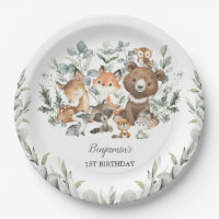 Sage Green Woodland Animaux Eucalyptus Anniversair
