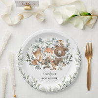 Sage Green Woodland Animaux Eucalyptus Baby shower