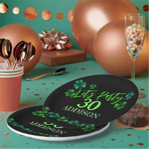 Assiettes En Carton Saint Patrick Day Anniversaire Faisons shamrock