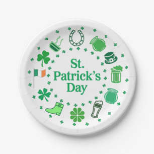 Assiettes En Carton Saint Patrick's Day