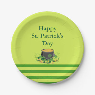 Assiettes En Carton Saint Patrick's Day