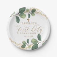 Sainte communion botanique de verdure d'or vert