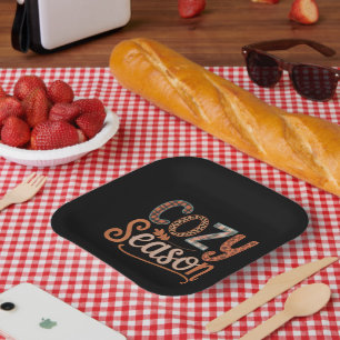 Assiettes En Carton Saison Cosy Rétro Automne Devenez Cosy Thanksgivin