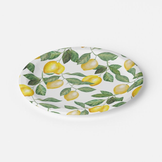 Assiettes En Carton Saison de Lemon| (Angle)