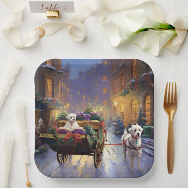 Assiettes En Carton Saison de Noël maltaise (Mariage)