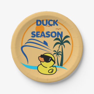Assiettes En Carton Saison du canard en caoutchouc