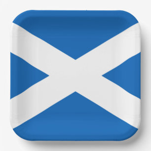 Assiettes En Carton Saltire ~ Drapeau de l'Ecosse