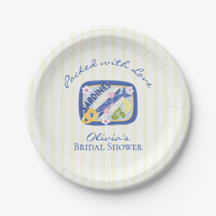 Assiettes En Carton Sardines Pleines d'Amour Enterrement de Vie de Jeu