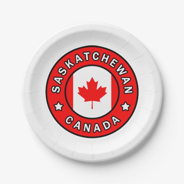 Assiettes En Carton Saskatchewan Canada (Devant)
