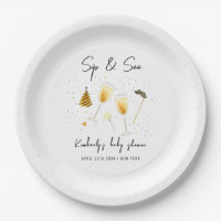 Saupoudrer Sip et voir Baby shower de verre de Cha
