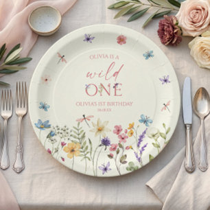 Assiettes En Carton Sauvage Fleur Sauvage Fleur Sauvage 1ère Fête d'An