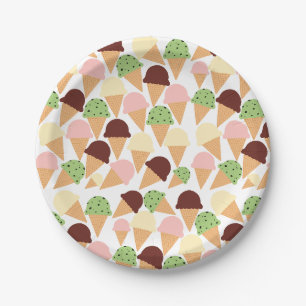Assiettes En Carton Saveurs de glace