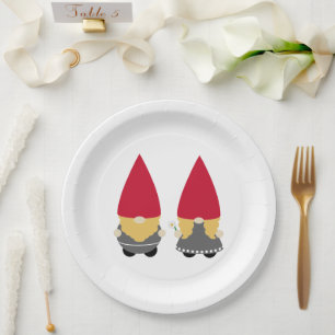 Assiettes En Carton Scandinave Nisse Tomte Gnome
