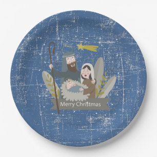 Assiettes En Carton Scène de Nativity