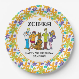 Assiettes En Carton Scooby-Doo et l'anniversaire Super de Gang